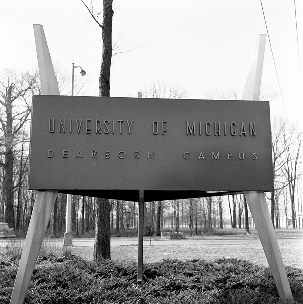 UM-Dearborn signage