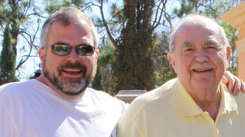 Jim Lico pictured with his father.
